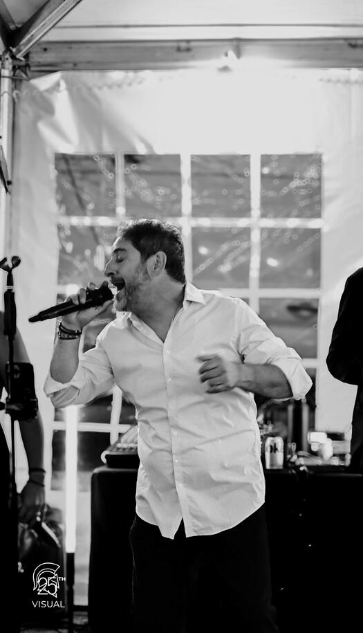 Lead Singer of Fotia Live performing at the Andover Sts Constantine and Helen Greek Festival Lead Singer of Fotia Live performing at the Andover Sts Constantine and Helen Greek Festival